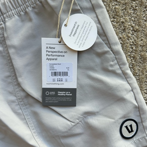 NWT Vuori Sunwashed Shorts Size XL - Picture 5 of 8